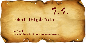 Tokai Ifigénia névjegykártya